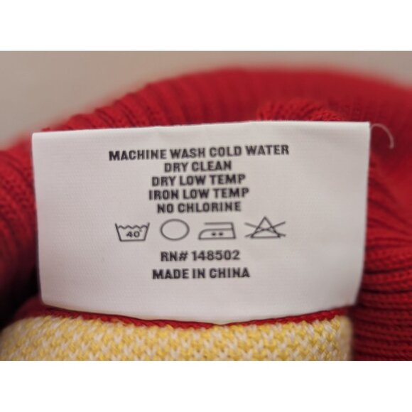 Kahlua XXL Red & Yellow Ugly Christmas Sweater 100% Cotton With Festive Glasses - Picture 5 of 5